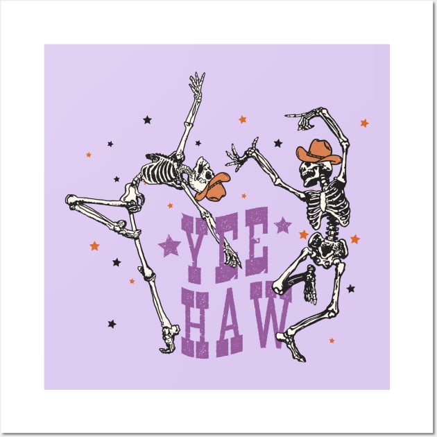 Yee Haw Skeletons Wall Art by Erin Decker Creative